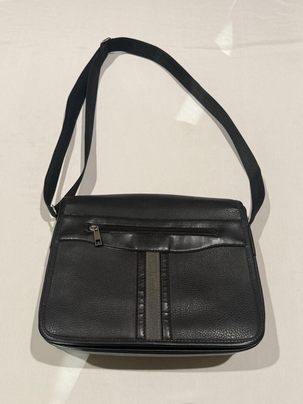 Black Messenger Bag Laptob Briefcase Shoulder Crossbody Adjustable